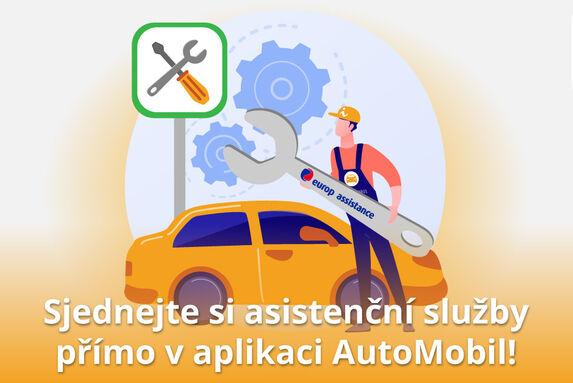 V aplikaci AutoMobil si můžete nově sjednat asistenční služby!