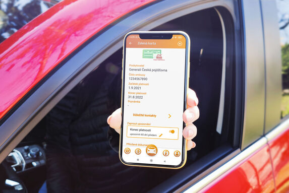 Zelenou kartu stačí mít v mobilu! Aplikace AutoMobil je na to perfektní