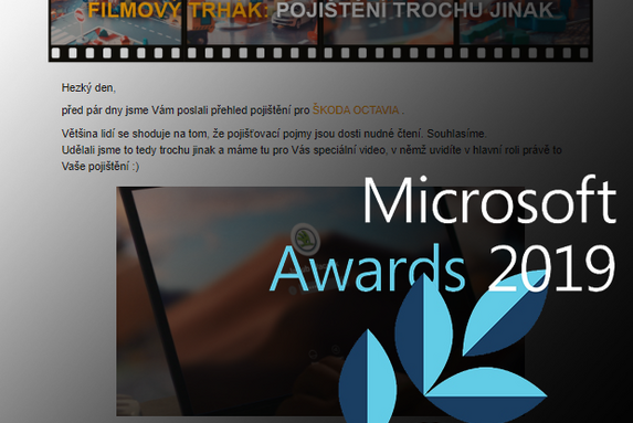 Personalizované video INSIA ve finále Microsoft Awards 2019